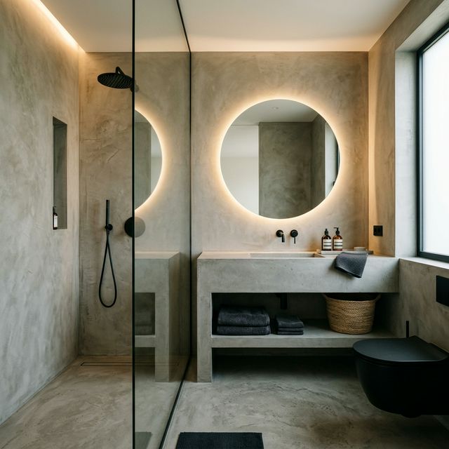 Banyo mikrobeton uygulaması